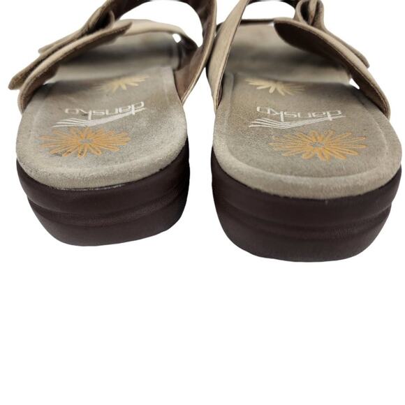 Dansko Leather Isabel Slip On Wedge Heel Slide Comfort Sandals Size EU 40 - Picture 3 of 6